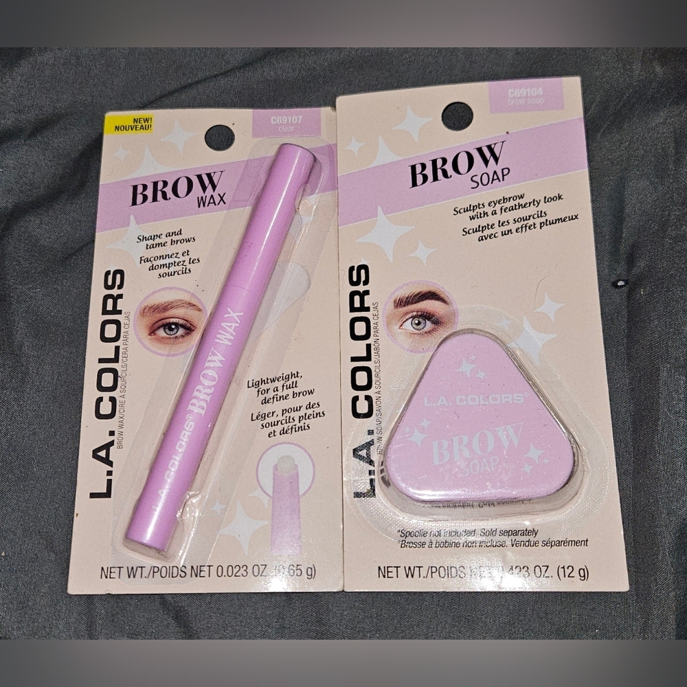 L.A. Colors Brow Wax & Soap Set in Clear BNIB